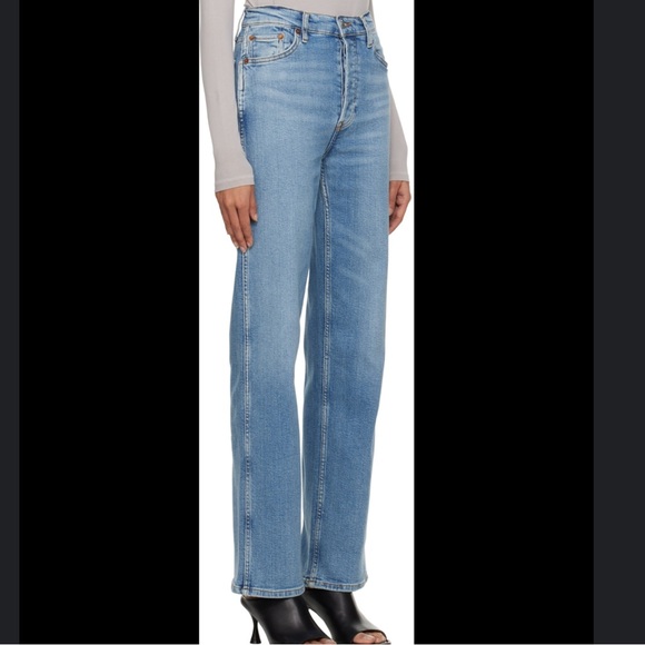 NWT RE/DONE 90’s high rise loose jeans in rio fade size 27 - Picture 8 of 16